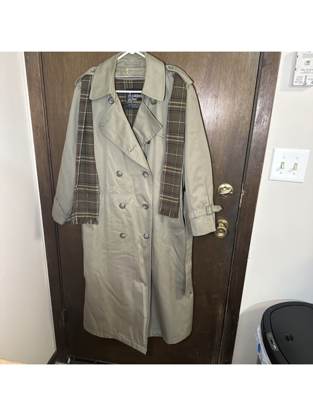 VTG London Fog Trench Coat 12 Pet USA Thinsulate Removable Lining